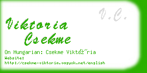 viktoria csekme business card